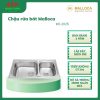 Malloca Chậu rửa chén MS 2025 – inox 304 cao cấp, chống ngưng tụ nước, thiết kế bán thủ công 2 Chậu inox Malloca MS 2025 cao cấp, lắp âm, chống ồn, chống ngưng tụ, tiện lợi sử dụng