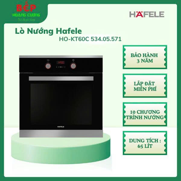 Lò nướng Hafele HO-KT60C 534.05.571 – Chính hãng Ba Lan, đối lưu nhiệt, khoang men dễ vệ sinh 3 Lò nướng âm tủ Hafele HO-KT60C 534.05.571