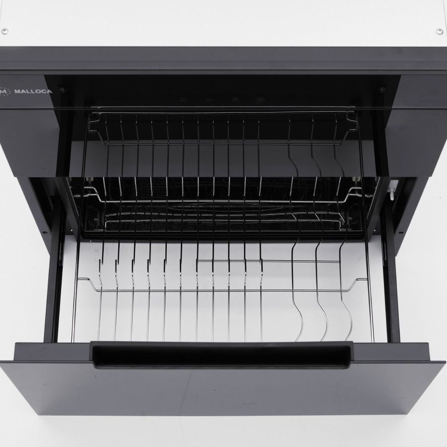 Malloca MSC-1005 – Máy sấy và tiệt trùng chén dĩa âm tủ – Dung tích 100L – Tiệt trùng UV 4 Malloca MSC-1005 – Máy sấy & tiệt trùng chén dĩa âm tủ – Mặt kính đen sang trọng – Dung tích 100L – Điều khiển cảm ứng