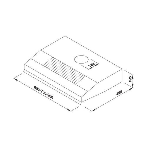 Máy Hút Mùi Classic Malloca H342.7 TC
