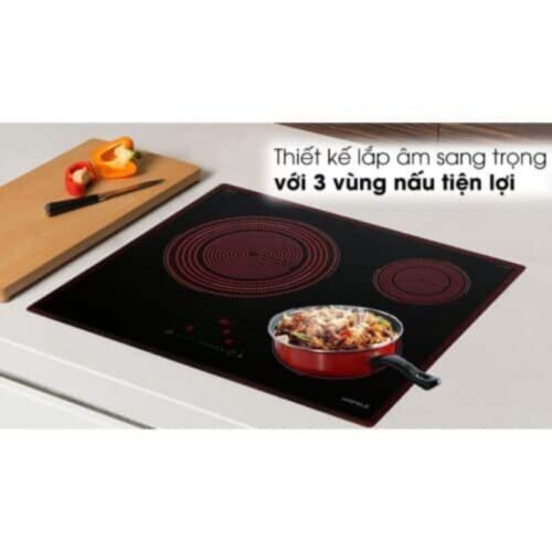 Bếp hồng ngoại 3 vùng nấu lắp âm Hafele HC-R603D 536.01.901 - Mặt kính Schott Ceran, Bảo Hành 3 Năm 7 Ảnh thực tế bếp điện 3 vùng nấu Hafele HC-R603D 536.01.901