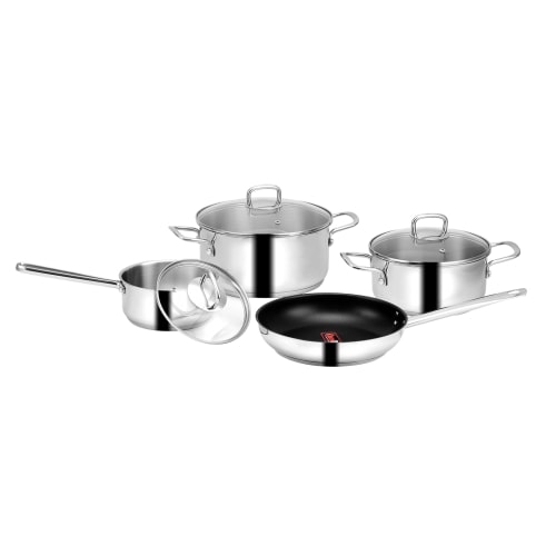 Eurosun MC1603 Titanium Bộ nồi inox 304 - 3 đáy truyền nhiệt nhanh - Tay cầm sáng bóng 4 Eurosun MC1603 Titanium Bộ nồi inox 304 - 3 đáy truyền nhiệt nhanh - Tay cầm sáng bóng - Ảnh 2