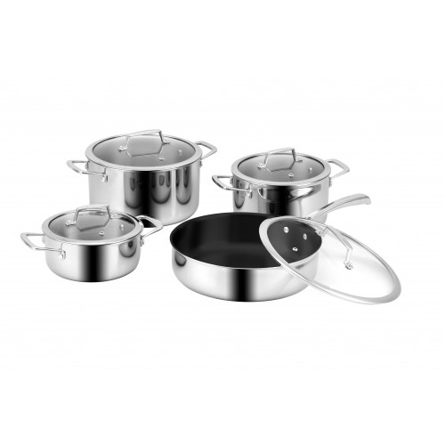 Eurosun Bộ Nồi MC1801 Luxury – Toàn Thân Inox SUS304 – Dùng Được Bếp Từ, 3 Lớp Đáy Tản Nhiệt Nhanh 3 Eurosun Bộ Nồi MC1801 Luxury – Toàn Thân Inox SUS304 – Dùng Được Bếp Từ, 3 Lớp Đáy Tản Nhiệt Nhanh - Ảnh 2