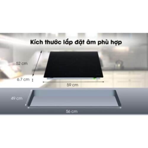 Bếp hồng ngoại 3 vùng nấu lắp âm Hafele HC-R603D 536.01.901 - Mặt kính Schott Ceran, Bảo Hành 3 Năm 10 Lắp đặt bếp điện 3 vùng nấu Hafele HC-R603D 536.01.901