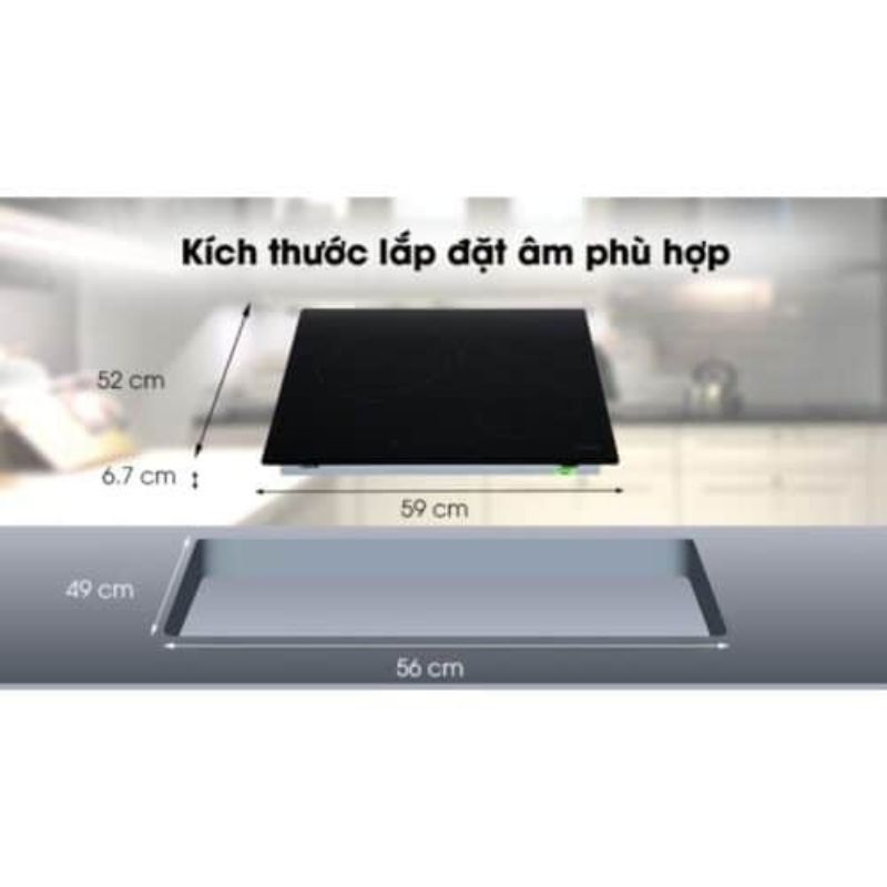 Bếp hồng ngoại 3 vùng nấu lắp âm Hafele HC-R603D 536.01.901 - Mặt kính Schott Ceran, Bảo Hành 3 Năm 5 Lắp đặt bếp điện 3 vùng nấu Hafele HC-R603D 536.01.901