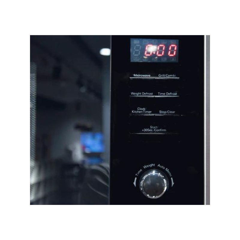 Hafele 535.34.000 Lò Vi Sóng HM-B38A 25 – Kính đen – Điều khiển nút nhấn điện tử – Chính hãng 6 Lò vi sóng kết hợp nướng âm tủ Hafele 25 lít 535.34.000 HM-B38A