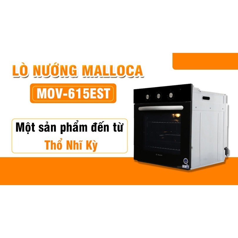 Malloca MOV-615EST - Lò Nướng Điện Âm Tủ 61L – Điều Khiển Cơ, Đèn Halogen, Hẹn Giờ, 5 Chức Năng 5 Malloca MOV-615EST - Lò Nướng Điện Âm Tủ 61L – Điều Khiển Cơ, Đèn Halogen, Hẹn Giờ, 5 Chức Năng - Ảnh 3