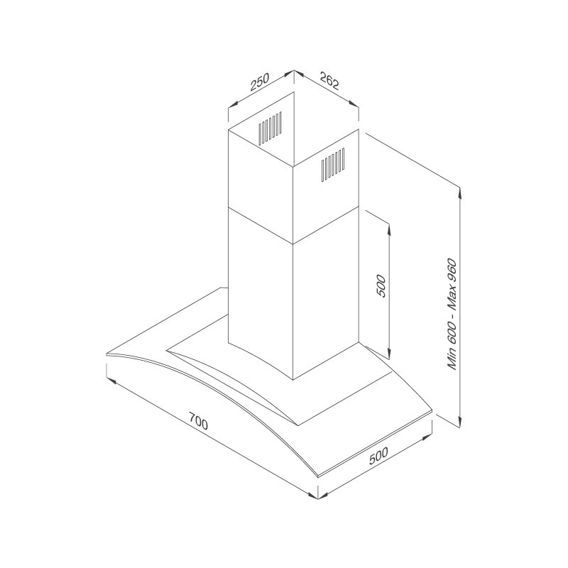 Máy hút khói khử mùi Malloca K3155.7 – Inox, kính màu chàm, 3 tốc độ, đèn LED tiết kiệm điện 7 Máy hút khói khử mùi Malloca K3155.7 – Inox, kính màu chàm, 3 tốc độ, đèn LED tiết kiệm điện - Ảnh 5