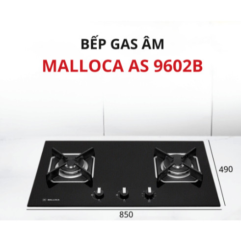 Bếp Gas Âm Malloca AS 9602B – Kiềng Gang Đúc, Kính Đen 8mm, Công Suất 4.6–4.0kW, Linh Kiện Ý 4 Bếp Gas Âm Malloca AS 9602B – Kiềng Gang Đúc, Kính Đen 8mm, Công Suất 4.6–4.0kW, Linh Kiện Ý - Ảnh 2