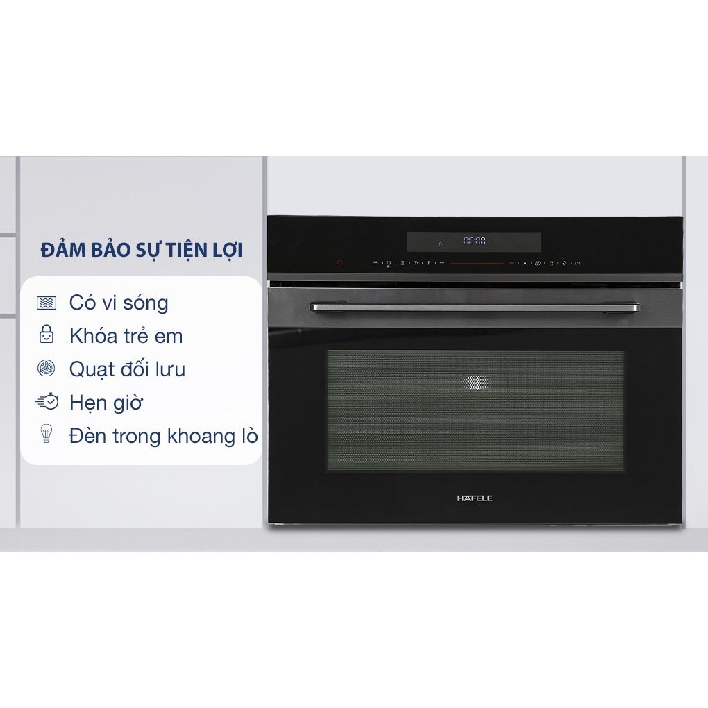 Lò Nướng Hafele HCO-8T50A 538.01.431 – Chính hãng, khóa an toàn trẻ em, tiết kiệm năng lượng 5 Lò Nướng Hafele HCO-8T50A 538.01.431 – Chính hãng, khóa an toàn trẻ em, tiết kiệm năng lượng - Ảnh 3