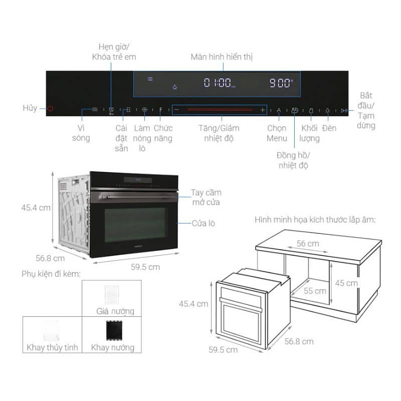 Lò Nướng Hafele HCO-8T50A 538.01.431 – Chính hãng, khóa an toàn trẻ em, tiết kiệm năng lượng 9 Lò Nướng Hafele HCO-8T50A 538.01.431 – Chính hãng, khóa an toàn trẻ em, tiết kiệm năng lượng - Ảnh 7