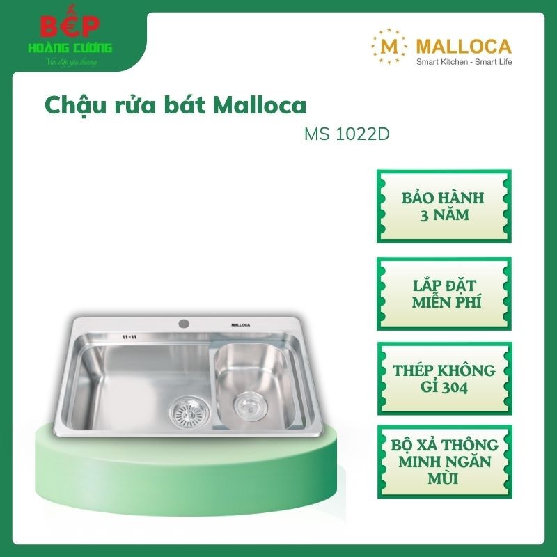 Chậu Inox Malloca 1022D – Lắp Âm/Nổi Linh Hoạt – Tiện Dụng Gia Đình - Bộ xả thông minh ngăn mùi 3 Chậu Inox Malloca 1022D – Lắp Âm/Nổi Linh Hoạt – Tiện Dụng Gia Đình - Bộ xả thông minh ngăn mùi