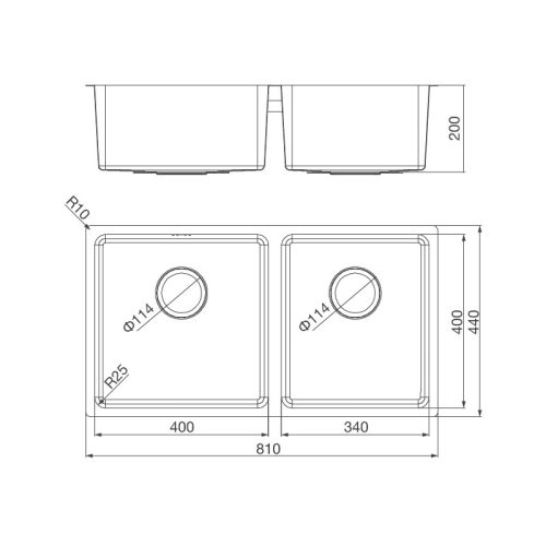 Malloca MS 6081 – Chậu Rửa Bát Inox 304 – Dày 1.0mm – Bền Bỉ, Chống Ồn, Chống Ngưng Tụ 11 vn 11134207 7ra0g ma067lbjl1tu22