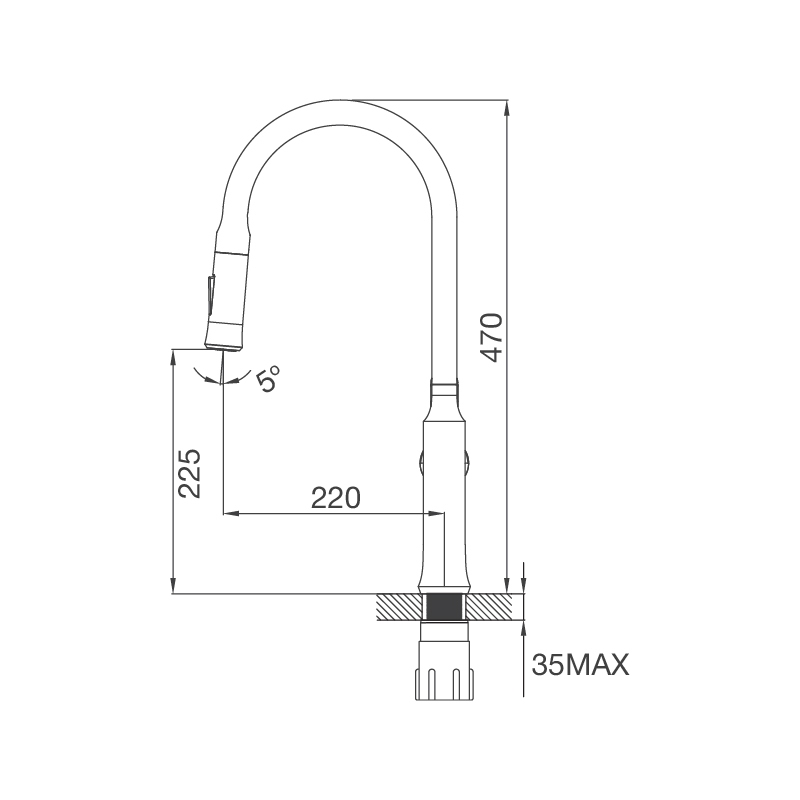 Malloca K94C – Vòi Rửa Chén Dây Rút, Hai Đương Nước Nóng Lạnh, Thiết Kế Hiện Đại 6 Malloca K94C – Vòi Rửa Chén Dây Rút, Hai Đương Nước Nóng Lạnh, Thiết Kế Hiện Đại - Ảnh 5