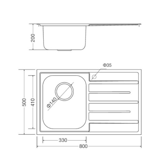 Chậu rửa chén Malloca MS 1017 NEW inox 304, độ dày 0.8mm, rổ lọc tiện lợi, bộ xả ngăn mùi 9 vn 11134207 820l4 mf0j01hyc64q20