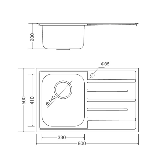 Chậu rửa chén Malloca MS 1017 NEW inox 304, độ dày 0.8mm, rổ lọc tiện lợi, bộ xả ngăn mùi 6 Chậu rửa chén Malloca MS 1017 NEW inox 304, độ dày 0.8mm, rổ lọc tiện lợi, bộ xả ngăn mùi - Ảnh 4