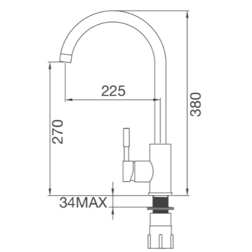 Malloca K569-SN vòi rửa chén cao cấp, inox 304 mờ, thiết kế sang trọng, dễ lau chùi 9 vn 11134207 820l4 mf0j890ly2vib1