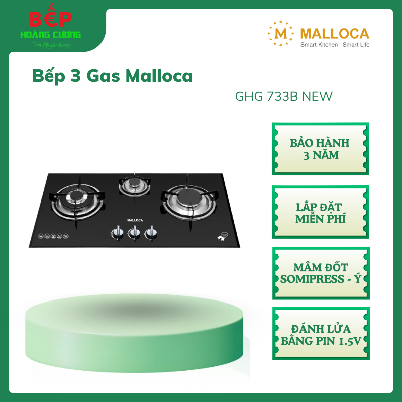 Bếp 3 Gas Âm Kính GHG 733B NEW – Mặt Kính Cường Lực, Đầu Đốt Somipress, Thiết Kế Sang Trọng 3 Bếp 3 Gas Âm Kính GHG 733B NEW – Mặt Kính Cường Lực, Đầu Đốt Somipress, Thiết Kế Sang Trọng