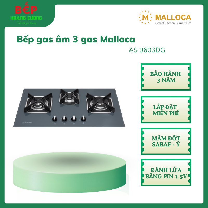 Bếp Gas 3 Lò Âm Malloca AS 9603DG – Thiết Kế Hiện Đại, Kính Cường Lực Xám, Công Suất Cao 3 Bếp Gas 3 Lò Âm Malloca AS 9603DG – Thiết Kế Hiện Đại, Kính Cường Lực Xám, Công Suất Cao