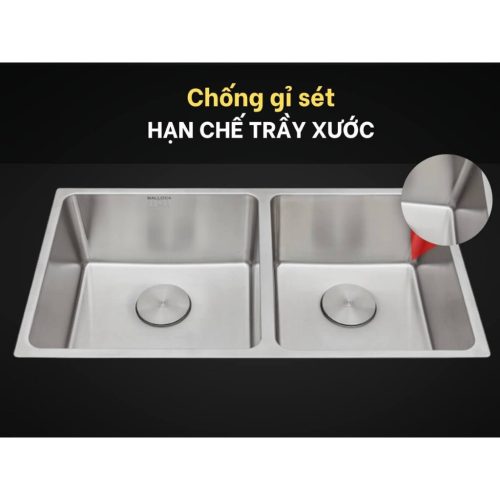 Malloca MS 6081 – Chậu Rửa Bát Inox 304 – Dày 1.0mm – Bền Bỉ, Chống Ồn, Chống Ngưng Tụ 9 vn 11134207 820l4 mfht3lll7ggae3