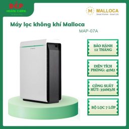 Malloca Máy lọc không khí MAP-07A - Sử dụng cho diện tích phòng 42m2, UV diệt khuẩn