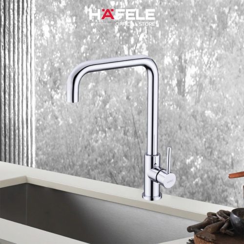 Hafele 577.55.260 Vòi Rửa Bát HT21-CC1F245U – Đồng Cao Cấp – 1 Đường Nước – Hoàn Thiện Chrome