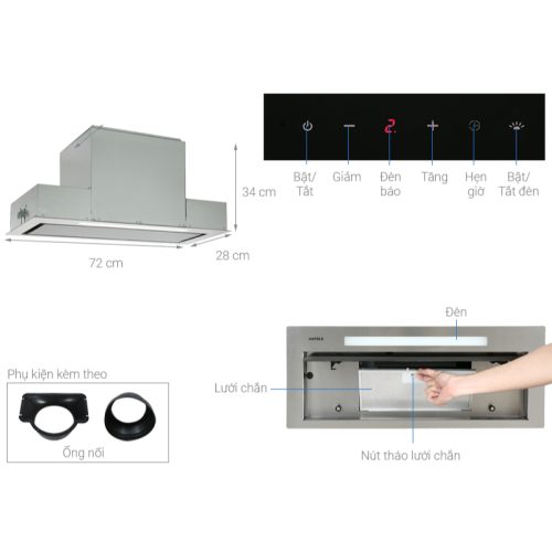 Hafele HH-BI72A 533.80.027 Máy Hút Mùi Âm Tủ – Hút Khử Hiệu Quả, Tiết Kiệm Điện, Cảm ứng 9 cấp độ 11 Hafele HH-BI72A 533.80.027 Máy Hút Mùi Âm Tủ – Hút Khử Hiệu Quả, Tiết Kiệm Điện, Cảm ứng 9 cấp độ