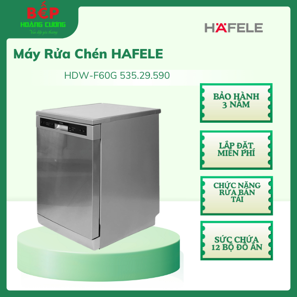 Hafele 535.29.590 Máy Rửa Chén Độc Lập HDW-F60G – Chính Hãng – Rửa Sạch, Sấy Khô - Miễn Phí Lắp Đặt 3 Hafele 535.29.590 Máy Rửa Chén Độc Lập HDW-F60G – Chính Hãng – Rửa Sạch, Sấy Khô - Miễn Phí Lắp Đặt