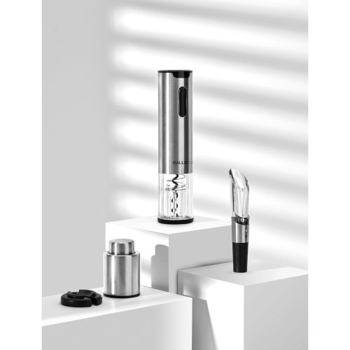 Malloca Bộ dụng cụ khui rượu vang 4 món MWO-KP3 chuyên dụng - Chất liệu inox, nhựa cao cấp