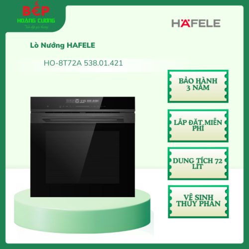 Lò nướng âm tủ Hafele HO-8T72A 538.01.421 – Điều khiển cảm ứng, que thăm nhiệt, công suất 3.15kW