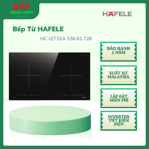 Hafele Bếp Đôi HC-I2732A 536.61.726– Made in Malaysia – Lắp Miễn Phí – Inverter