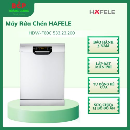 Hafele Máy Rửa Chén HDW-F60C 533.23.200 – Hàng Chính Hãng – Rửa Sạch, Êm Ái, Lắp Đặt Miễn Phí