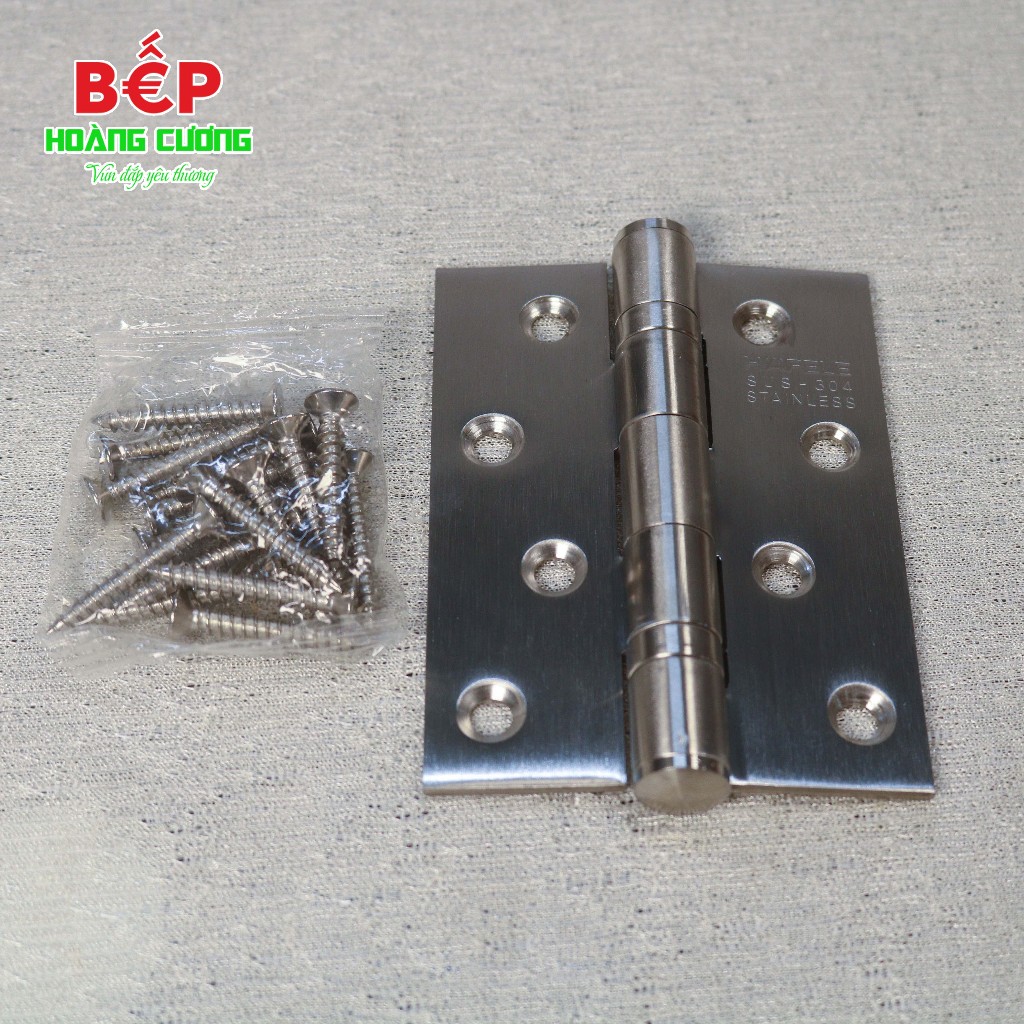 Hafele 926.20.804 – Bản Lề Lá 2 Vòng Bi, chất liệu Inox 304, chịu lực 70Kg, bền chắc 4 BẢN LỀ LÁ 2 VÒNG BI 70KG HAFELE 926.20.804