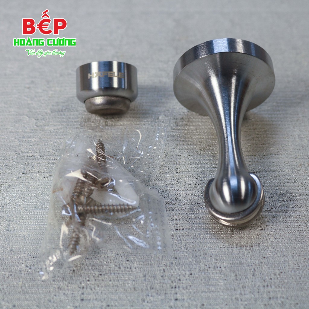 Hafele chặn cửa nam châm 938.23.024 - đồng thau cao cấp, hoàn thiện chrome mờ, giữ cửa cố định 4 Chặn cửa nam châm Hafele 938.23.024