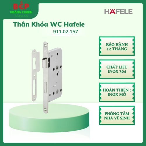 Hafele 911.02.157 thân khóa phòng tắm inox mờ