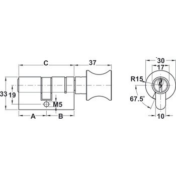 Hafele 916.63.325 ruột khóa 1 đầu vặn 1 đầu chìa 71mm, đồng thau cao cấp, chống cạy khóa hiệu quả. 5 Hafele 916.63.325 ruột khóa 71mm, 1 đầu chìa 1 đầu vặn, chống khoan, lắp đặt dễ dàng.