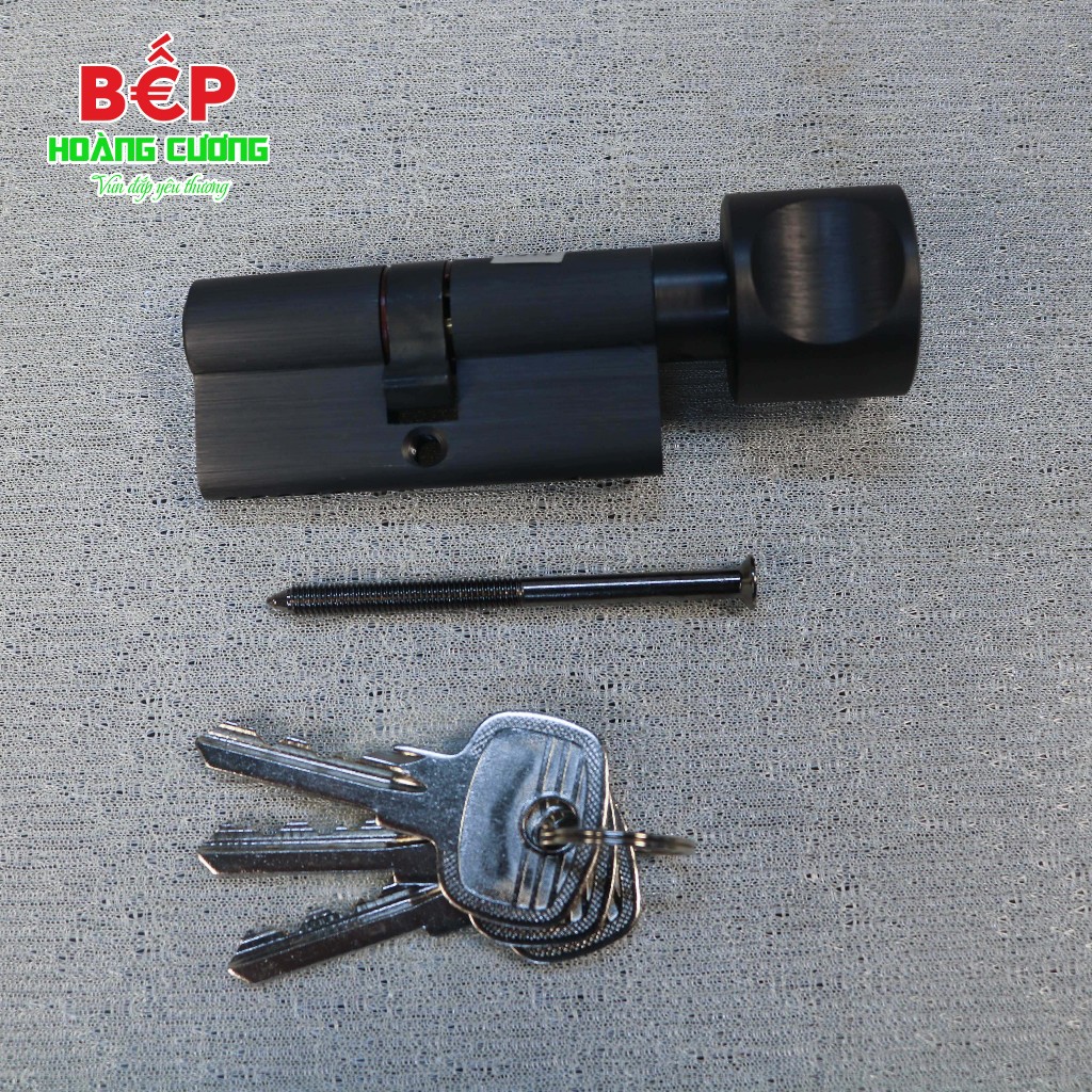 Hafele 916.64.922 ruột khóa 1 đầu vặn 1 đầu chìa, 66mm, vật liệu đồng thau, lắp đặt dễ dàng. 6 Hafele 916.64.922 ruột khóa 1 đầu vặn 1 đầu chìa, đồng thau PVD đen mờ