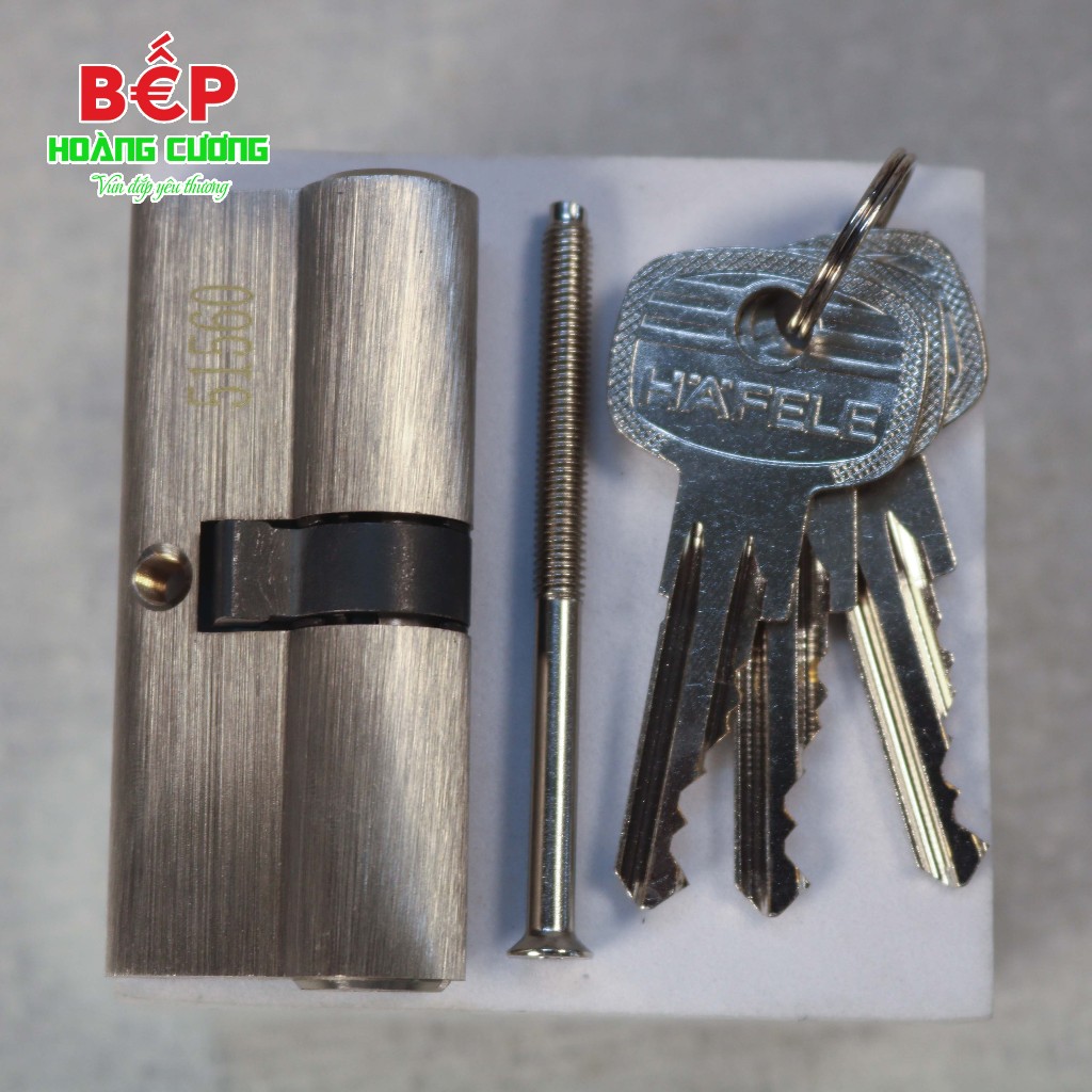 Hafele 916.96.015 ruột khóa cửa chính 71mm, 2 đầu chìa, chất liệu đồng thau chống khoan. 6 Hafele 916.96.015 ruột khóa 2 đầu chìa, dài 71mm, đồng thau cao cấp, bảo vệ cửa tối ưu.