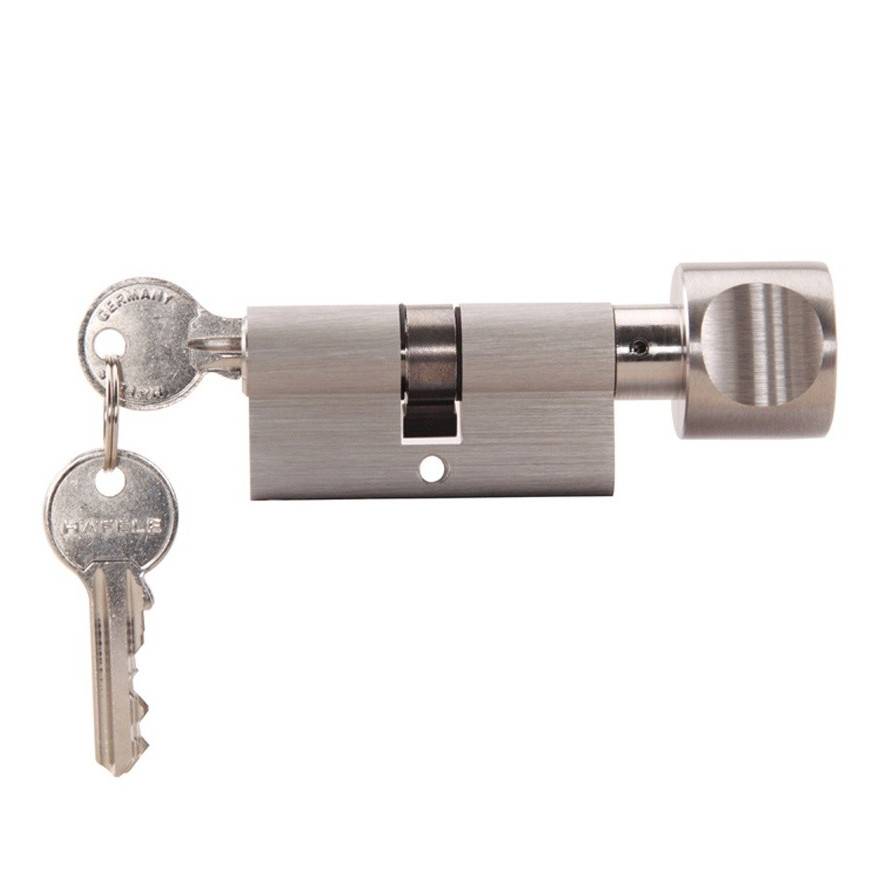 Hafele 916.96.317 ruột khóa một đầu chìa một đầu vặn, chất liệu đồng mạ nikel, bảo vệ chống cạy 4 Hafele 916.96.317 ruột khóa cao cấp đầu chìa đầu vặn, đồng mạ nikel, an toàn, bền, dễ sử dụng