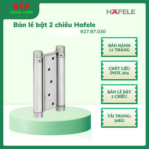 Hafele 927.97.030 – Bản lề bật 2 chiều inox mờ, chịu lực 25-30Kg, bền chắc, bảo hành 1 năm