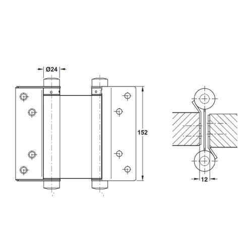 Hafele 927.97.030 – Bản lề bật 2 chiều inox mờ, chịu lực 25-30Kg, bền chắc, bảo hành 1 năm 9 Hafele 927.97.030 – Bản lề bật 2 chiều inox mờ, chịu lực 25-30Kg, bền chắc, bảo hành 1 năm