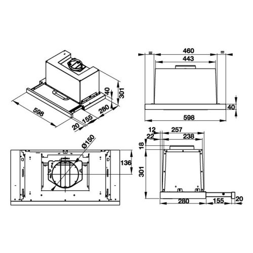 Hafele HH-TG60E 539.81.073 Máy Hút Mùi Âm Tủ 60cm – Hút Khử Hiệu Quả, Tiết Kiệm Điện Năng 9 Hafele HH-TG60E 539.81.073 Máy Hút Mùi Âm Tủ 60cm