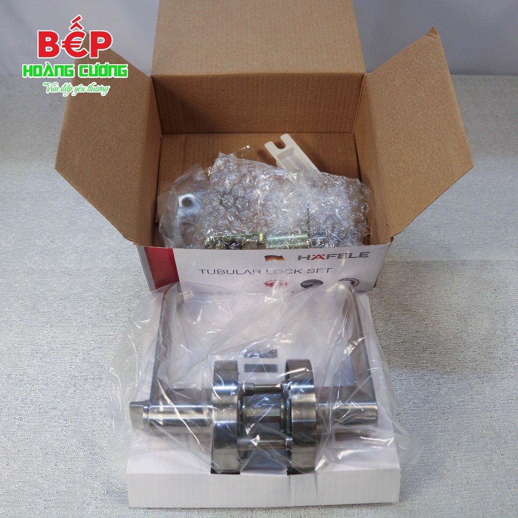 Khóa Cửa Phòng 911.63.222 Hafele – Tay Gạt Hợp Kim Kẽm – Độ Dày Cửa 35–45mm – Màu Niken Mờ 6 Khóa Tay Nắm Gạt Cửa Phòng Hafele 911.63.222