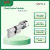 Hafele 916.96.407 Ruột Khóa Cửa 60mm, nickel mờ tinh tế, phù hợp cửa nhà vệ sinh hiện đại. 2 Ruột khóa 916.96.407 Hafele 60mm cho cửa nhà tắm, đồng thau cao cấp, chống cạy khoan, lắp đặt dễ.