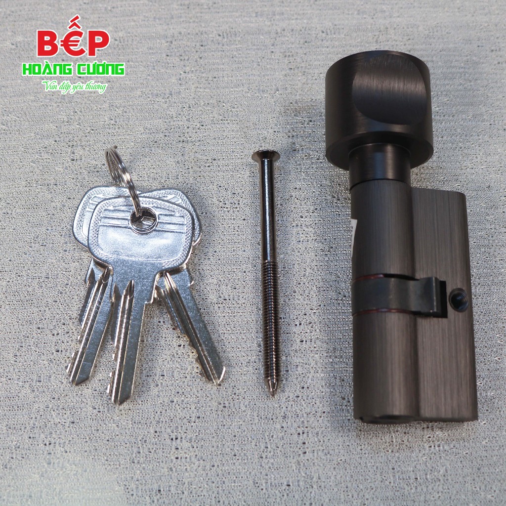 Hafele 916.63.321 ruột khóa 61mm, đầu chìa và đầu vặn, bảo vệ tối ưu, vật liệu đồng thau cao cấp 6 Ruột khóa Hafele 916.63.321 đầu vặn đầu chìa, đồng thau đen mờ PVD