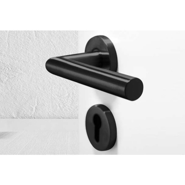 Hafele tay nắm gạt cửa phòng 903.92.559 - thiết kế sang trọng, chống cháy, phù hợp cửa gỗ và thép 5 Tay Nắm Gạt Cửa Phòng Hafele 903.92.559