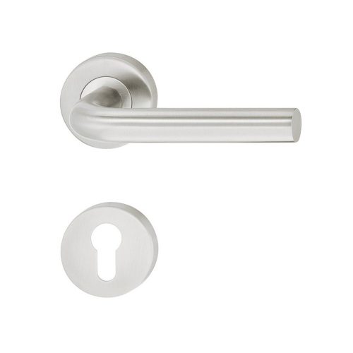 Tay nắm cửa phòng Hafele 903.92.596 - inox 304 mờ, nắp che tiện dụng, chống cháy, sang trọng và bền 9 Tay Nắm Gạt Cửa Phòng Hafele 903.92.596