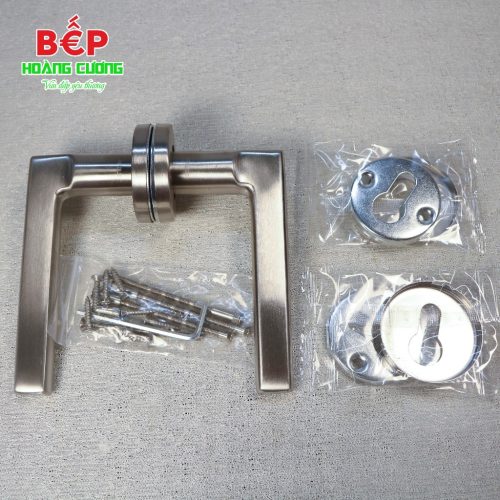 Hafele 903.92.646 tay nắm gạt cửa phòng - inox 304, nắp che, chống cháy, lắp nhanh 14 Tay Nắm Gạt Cửa Phòng Hafele 903.92.646