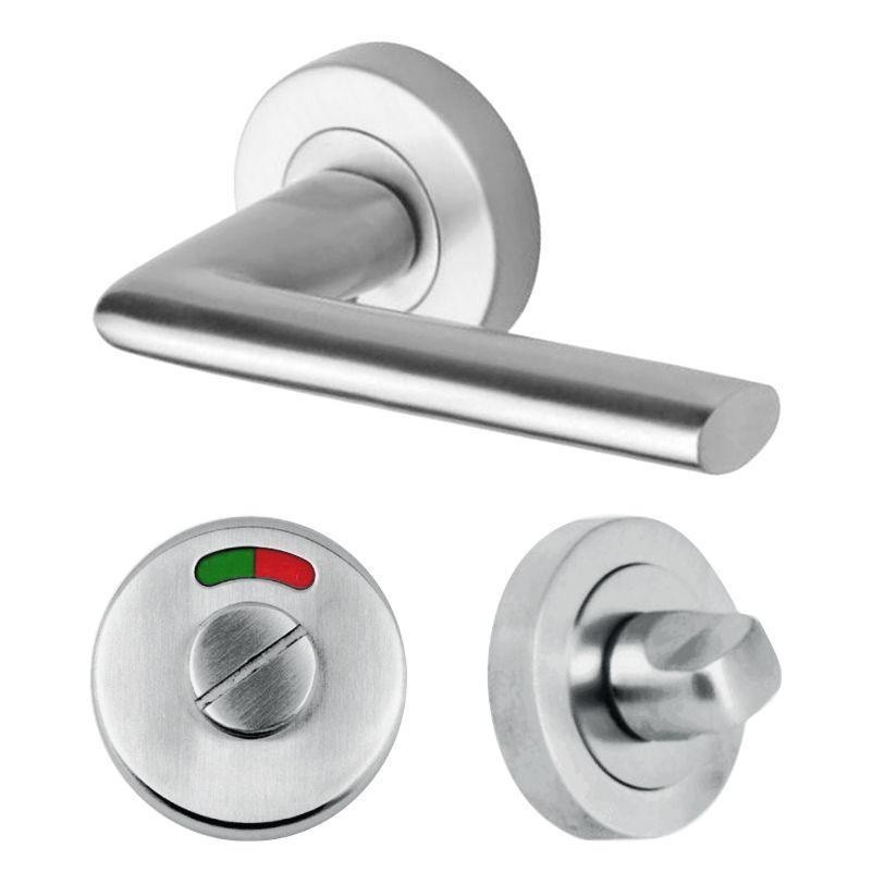 Hafele 903.99.992 tay nắm gạt WC - inox 304, nắp che, chắc chắn, lắp dễ dàng 4 Tay Nắm Gạt Nhà Vệ Sinh Hafele 903.99.992