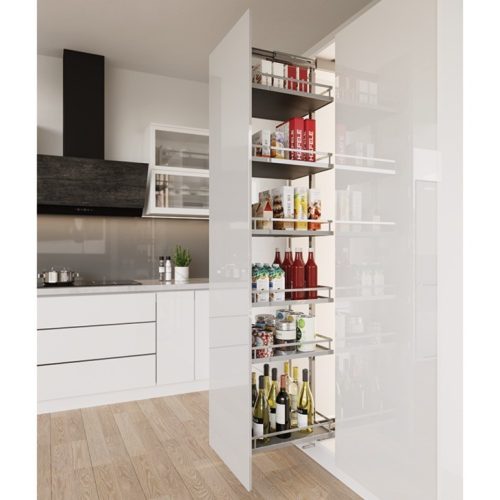 Tủ đồ khô Hafele Kara pull 595.80.803, tủ mở kéo cao 6 tầng, chống trượt, rộng 400mm